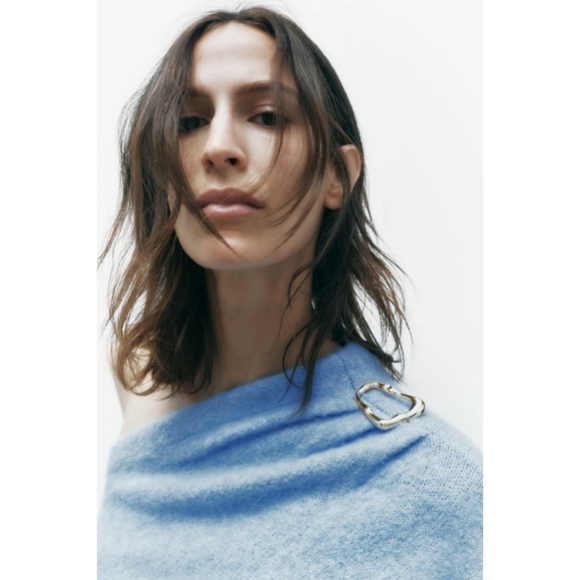 Zara asymmetric knit sweater - Picture 9 of 15